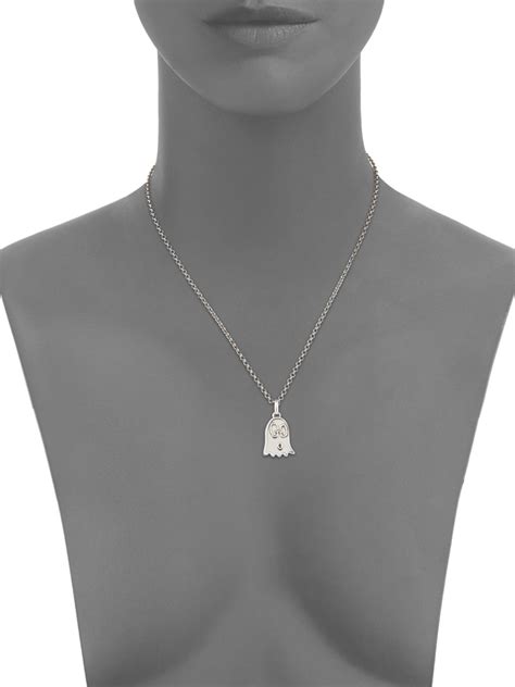 gucci pendant womens|Gucci ghost pendant necklace.